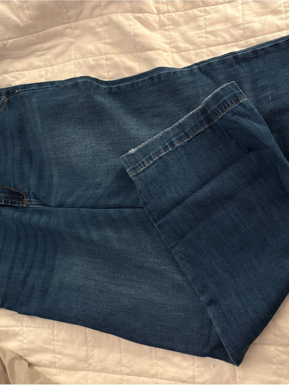 KanCan Men's Straight Jeans in Dark Blue Denim